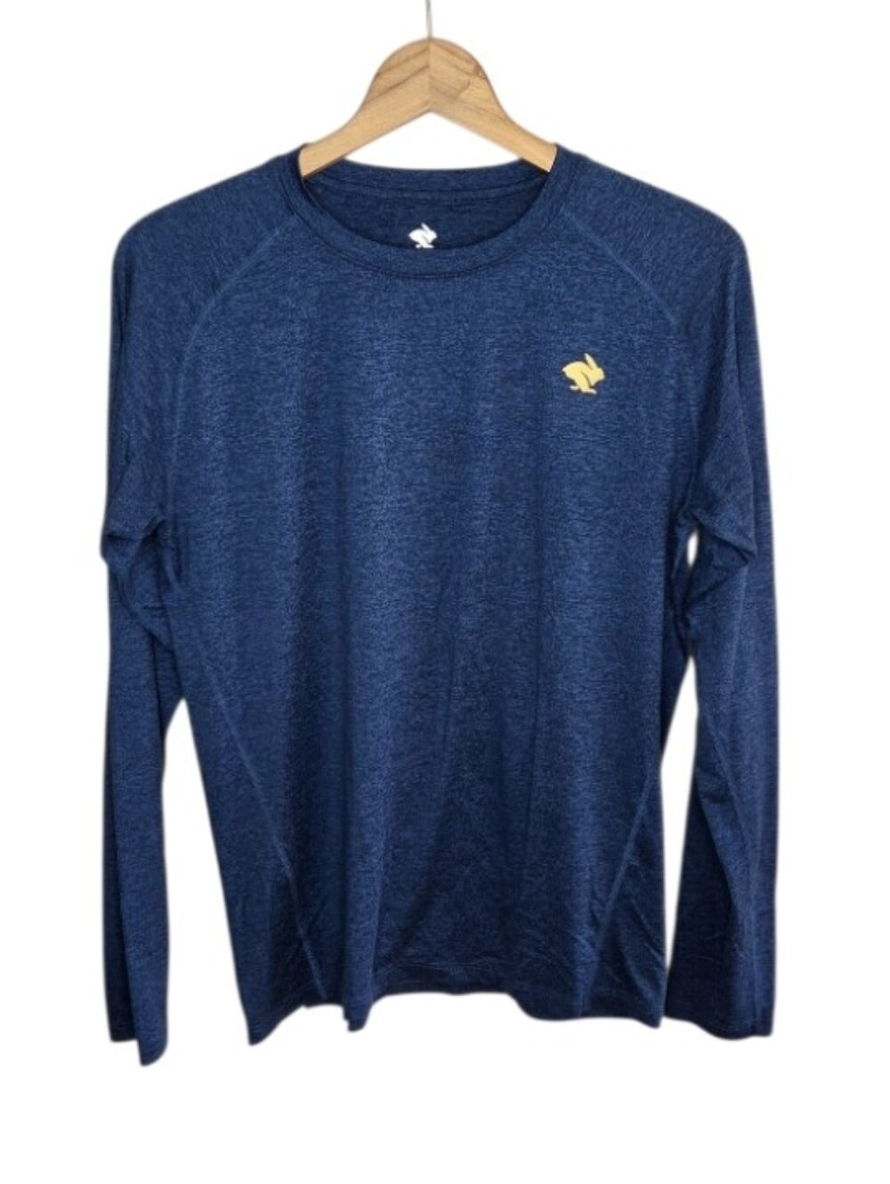 Rabbit EZ Tee Long Sleeve Navy Shirt Mens Size Medium Running Gym Casual